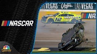 Tyler Reddick flips at Las Vegas as Chase Elliott, Brad Keselowski also wreck | Motorsports on NBC