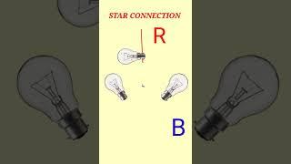 #iti practical Star connection with 3 lamp