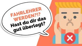 Fahrlehrer werden - Hast du dir das gut überlegt?