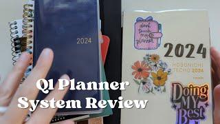 Q1 Planner System Review | Hobonichi cousin | b6 Stalogy | bullet journal | Nicole Makes Plans