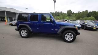 2018 Jeep Wrangler JL Unlimited Sport S 4x4 | Ocean Blue | JW190059 | Redmond | Seattle |