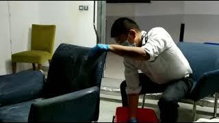 Simple trick to clean chair and sofa in hotels/home| easiest way to clean sofa and chair in no time