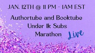 Authortube & Booktube Under 1K Subs Marathon | Stephanie Whitson