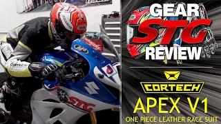 Cortech Apex V1 One Piece Leather Race Suit Review | Sportbike Track Gear