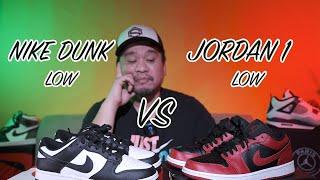 JORDAN 1 LOW VS NIKE DUNK LOW COMPARISON AND WHICH ONE IS FOR YOU?!!