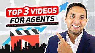 Videos for REALTORS - TOP 3 VIDEOS every Real Estate AGENT NEEDS to make for Real Estate LEADS 2023