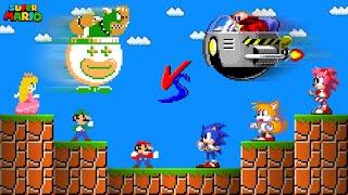 Super Mario All Character vs Sonic the Hedgehog, Who is the Winner?