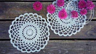 Simple Crochet Doily Tutorial Easy For Beginners