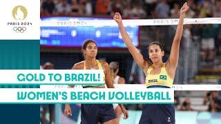 Gold to Brazil!  | Women's Beach Volleyball ️ | #Paris2024 Highlights