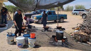 COSINANDO CON PURA LEÑA EL PEÑASCO ZACATECAS 2024