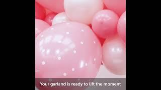 Kit Ghirlanda Palloncini Rosa 66 pezzi - FB31355X