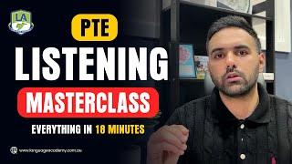 PTE Listening Masterclass 2024 | Proven Tips, Tricks, Secrets & Templates | Language Academy