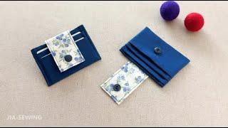 Card Wallet w/ Flap| DIY | Quick and Easy Sewing