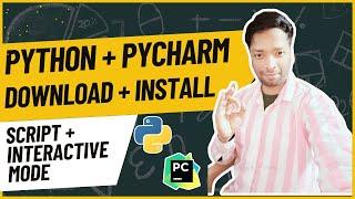 Python Easy Install Guide + Script vs. Interactive Demo | Python Beginners Download, Install