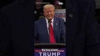 Trump on SpaceX's rocket landing at Arizona rally