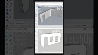 SketchUp vs Rhino - PushPull for Beginners #rhino3d #architecture #sketchup