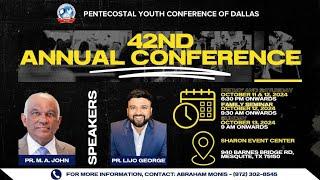 PENTECOSTAL  YOUTH CONFERENCE OF DALLAS (PYCD) 42nd ANNUAL CONFERENCE  10/13/2024  || DALLAS, TEXAS