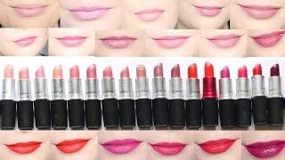 MAC Lipstick Collection + Lip Swatches