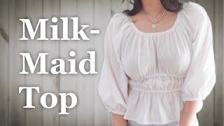 How to Sew Simple Milkmaid Top/ Dress: Sewing Tutorial