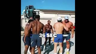 Construction workers vs bodybuilders #challenge #gym #workers