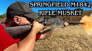 Original 1842 Springfield Rifle Musket. First Shots