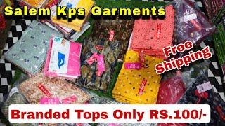 Branded Tops வெறும் ரூ.100 | Wholesale Shop | KPS GARMENTS