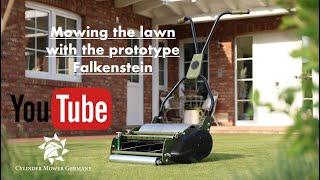 Falkenstein Prototyp Cut! Cylinder Mower Germany Handspindelmäher, "made in Germany" Hand Push Mower