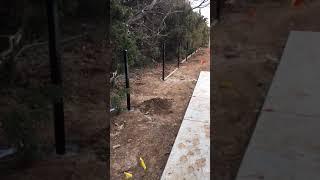 Ameristar fence installation residential montage part 1