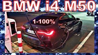 BMW i4 M50400V ausgereiztLadeleistung/Ladekurve