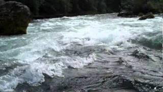 Mckenzie River Drift Boat running Marten's Rapid