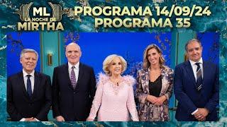 LA NOCHE DE MIRTHA - Programa 14/09/24 - PROGRAMA 35 - TEMPORADA 2024