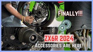 Pampering our ZX6R "Cheeto" 2024 ️ | EP: Accessories - PART 1 #kawasaki #performance #dude6r