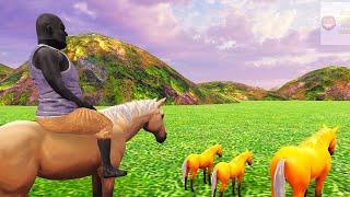 स्वर्ण घोड़ा घर Magical Giant Golden Horse House | Hindi Cartoon for kids | Funny Stories