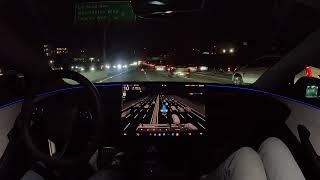 Tesla FSD Handles Major Crash on Highway with Zero Interventions using new E2E Highway 12.5.6.3