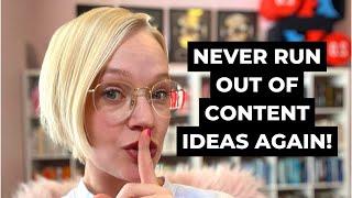 How to find endless content ideas (that work!!!)