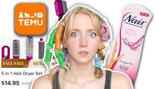 I tested Temu's SUSPICIOUSLY cheap hair products! *It pulled my hair out!*