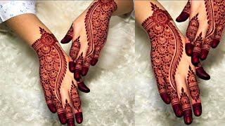 New Most Gorgeous And Stylish Mehndi Design || henna by sadia