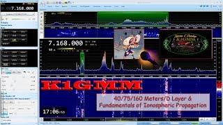 Ham Radio K1GMM Live Stream! We're Diving in Folks! D Layer Absorbsion and Propagation Primer!