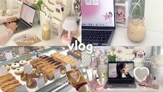 Vlog  daily diaries, visiting cafè, self care, k-beauty haul, lots of studying, organizing etc.