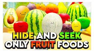 Using EVERY FRUIT on HIDE & SEEK in Roblox Secret Staycation! 
