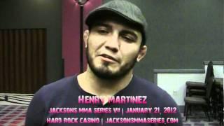 Henry Martinez - Jackson's MMA Series 7 Press Confernence