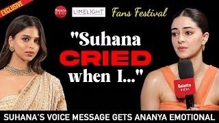 Suhana Khan's EMOTIONAL voice note for Ananya Panday | Shanaya, Ahaan & parents' video | Call me Bae