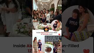 Srk and Gauri khan son Abram khan 12th birthday was full of love #news#srk#abramkhan#suhanakhan#love