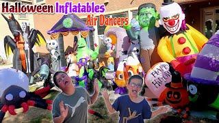 Halloween Inflatables Display + Air Dancers Unleashed 2024!