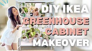 NEW UPDATE on my DIY IKEA Greenhouse Cabinet | Grow Lights | IKEA Hack | Home Decor