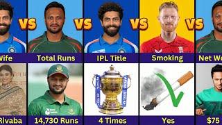 Comparison: Shakib Al Hasan vs Ravindra Jadeja vs Ben Stokes