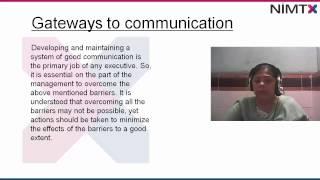 Barrier and gateway to communication