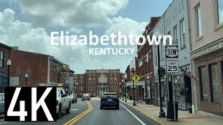 Road Tour of Elizabethtown, Kentucky in 4K - Driving in Kentucky - I-65 and Downtown Elizabethtown