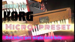 Tuning an Analogue Korg M500 Micro-preset what can you do and when do you need a VCF adjustment