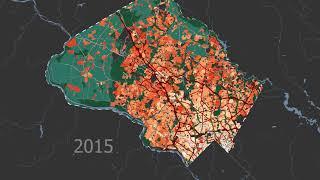 Montgomery County, MD Development from 1885 to 2020